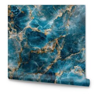 Stunning Blue and Gold Marble Texture with Elegant Veining, Decorative Surface with a Vibrant Sapphire Finish, Luxury Interior Design Inspiration