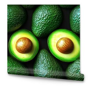 A vibrant arrangement of fresh avocados, perfect for food-related designs, recipes, or healthy eating promotions Design for Wall Art, Poster Print, Wallpaper & Background