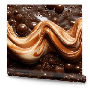 Swirls of creamy caramel and rich dark chocolate create a decadent masterpiece. The textures and colors are intensely delicious.