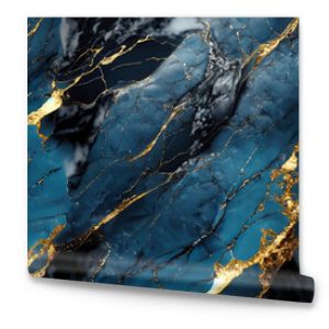 blue marble with gold effects