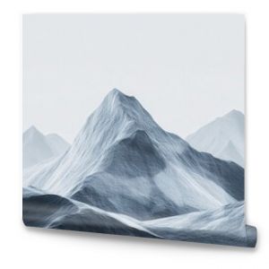 Geometric Elegance: Minimalist Abstract Mountains in Muted Tones