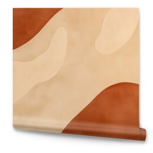 Abstract earth tone organic shapes interior design, background, art