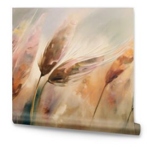 Floral wheat and flowers, a sultry breeze, beauty in muted and detailed expressions.