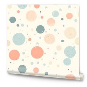 A minimalist seamless pattern of delicate polka dots on a soft pastel background, creating a simple yet elegant wallpaper design. 8k UHD, suitable for high-quality printing or digital display. 