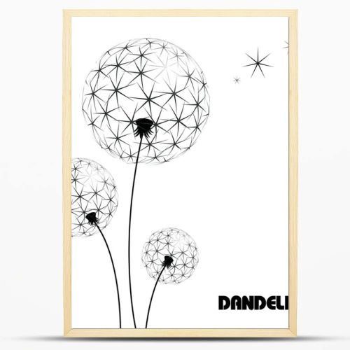 Abstract flower vector dandelion