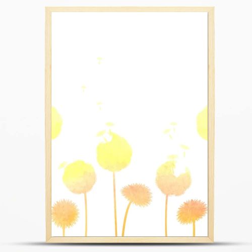 Dandelions background