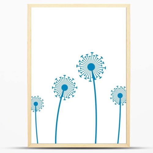 Illustration of concept dandelion. Vector 