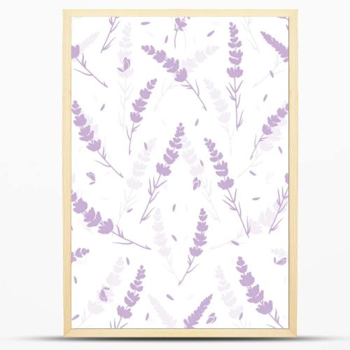 Lavender flowers light purple repeat pattern.