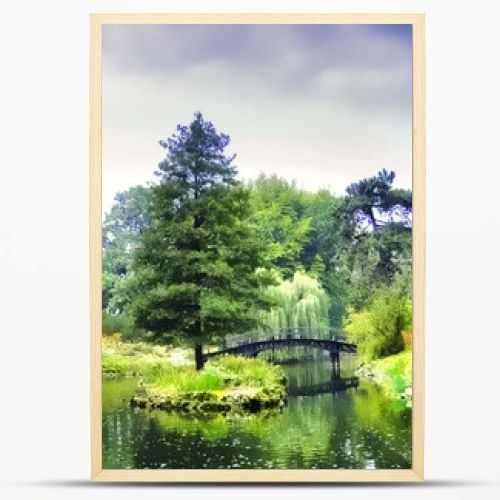Bridge in the Japanese garden