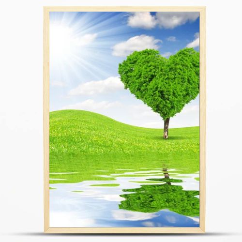 tree in the shape of heart