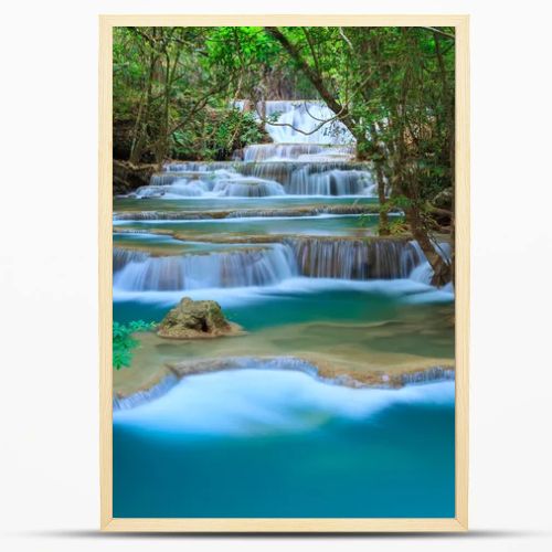 Deep forest Waterfall in Kanchanaburi, Thailand