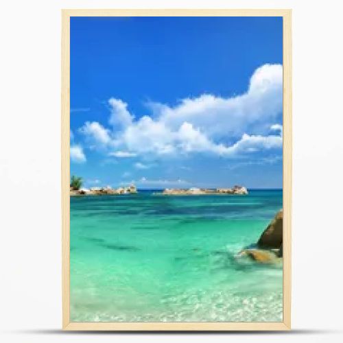 Tropical paradise - Seychelles islands, panoramic view