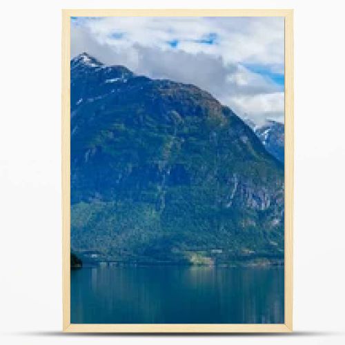 Panorama lovatnet lake Beautiful Nature Norway.