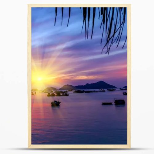 Sunset or Sunrise Tropical landscape horizon sea