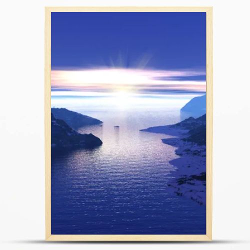 Morning in the fjords in Norway