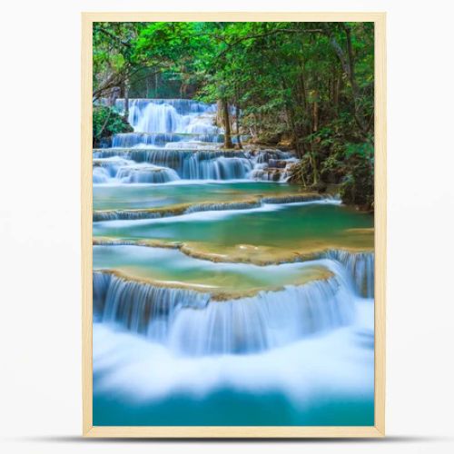 Deep forest Waterfall in Kanchanaburi, Thailand