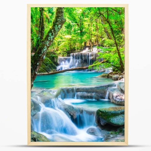 Cool waterfall in deep forest