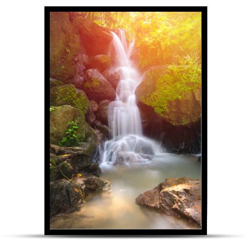 Beautiful Deep Forest waterfall in Nakornnayok, Thailand
