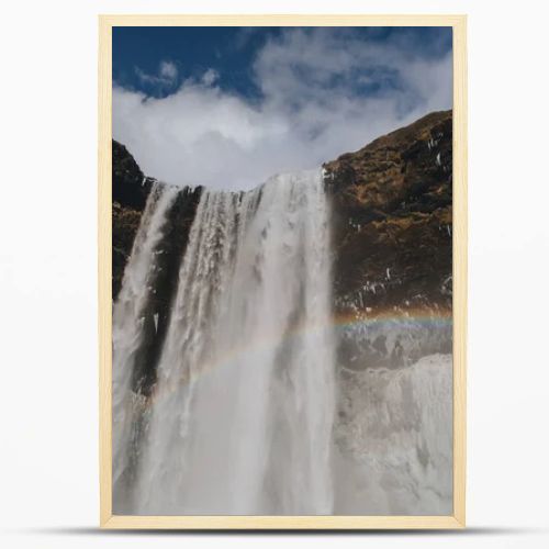 rainbow and waterfall