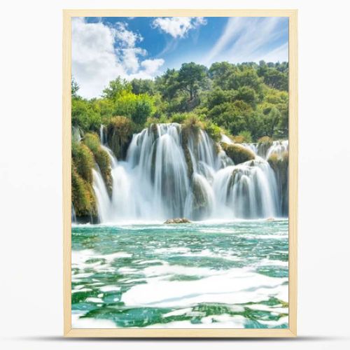 Beautiful Skradinski Buk Waterfall In Krka National Park