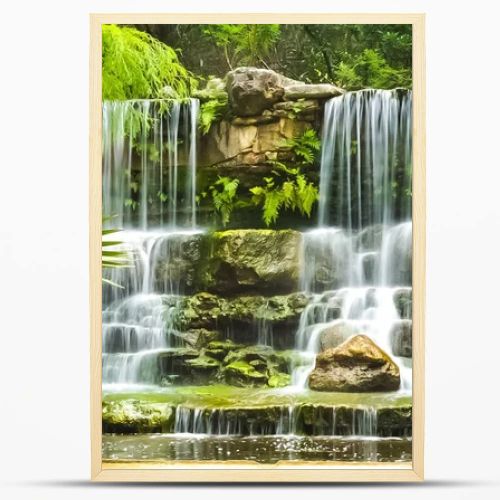 Double Waterfall in Zilker Botanical Park in Austin, Texas