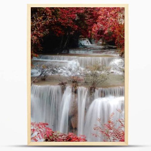 Fourth floor of Huay Mae Kamin Waterfall, Khuean Srinagarindra National Park, Kanchanaburi, Thailand