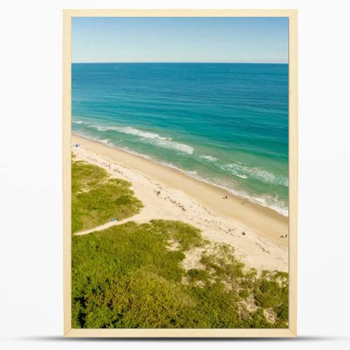Aerial photo beaches in Fort Pierce Florida USA
