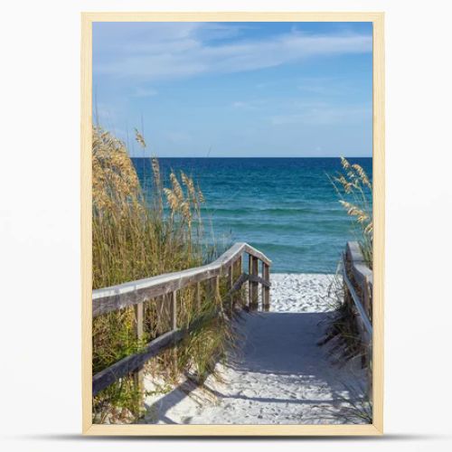 Beach Boardwalk with Dunes and Sea Oats