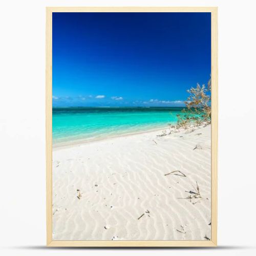 white sand and turquoise water on the beach of turquoise bay, cape range, western australia