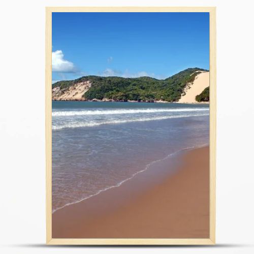 Ponta Negra beach and Morro do Careca, Natal, Rio Grande do Norte on August 14, 2003