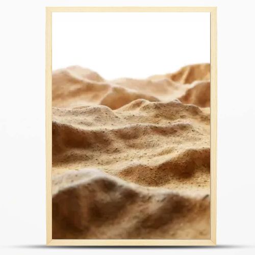 Rippled sandy surface resembling desert dunes with soft shadows.