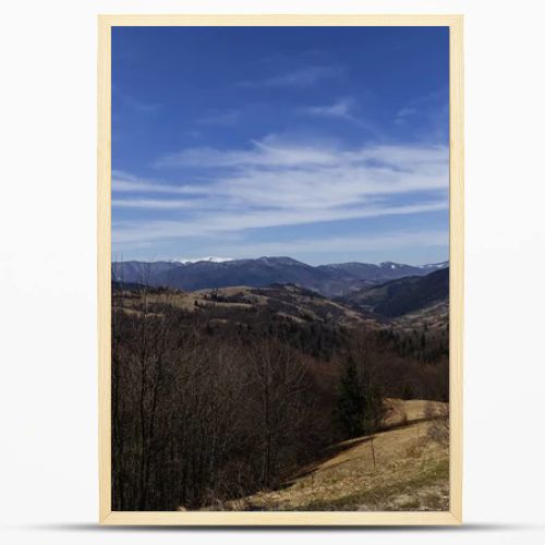 Scenic view of blue sky and mountains at daytime 