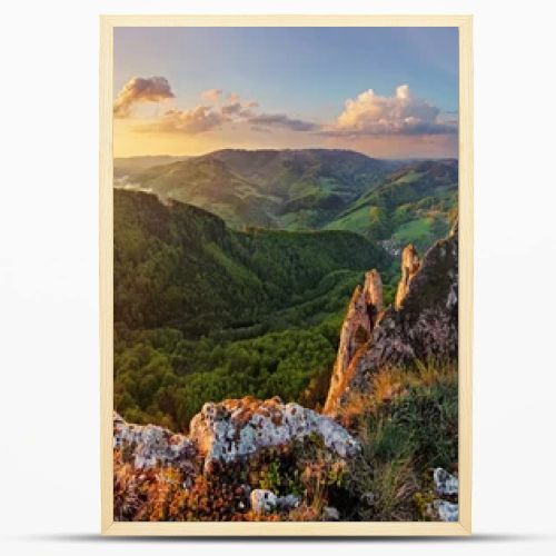 Rocky moutain at sunset