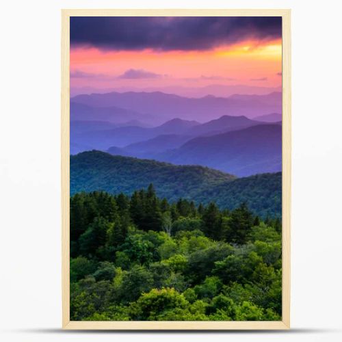 Sunset from Cowee Mountains Overlook, on the Blue Ridge Parkway 