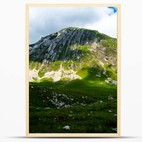 beautiful mountains with sunlight in Durmitor massif, Montenegro