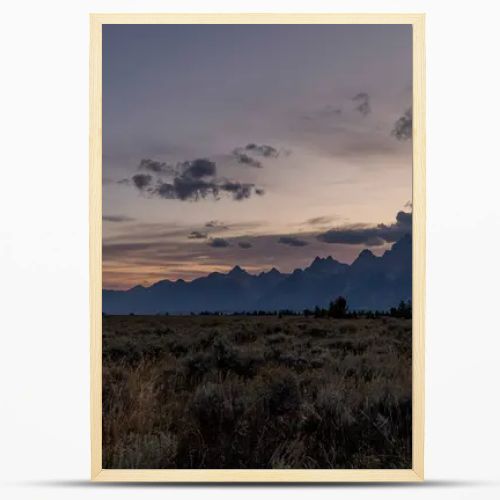 a scenic autumn landscape in Grand Teton National Park Wyoming