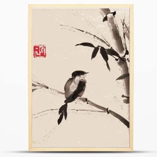 Bamboo and bird