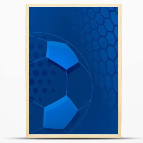 Soccer background in light blue colors