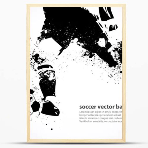 Grunge Soccer Poster