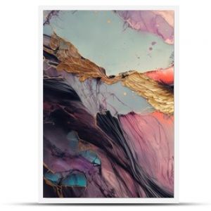 Abstract marble mural wallpaper Ai generated