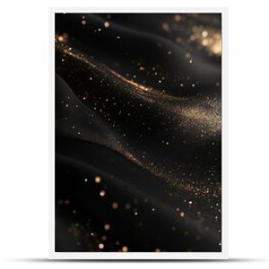 Elegant black and gold abstract background with sparkling texture, luxury design