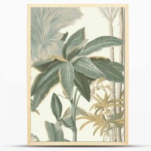 Oriental Landscape vintage Wallpaper background, wallpaper vintage green, background vintage, background green, background abstract,flowers in the garden vintage background