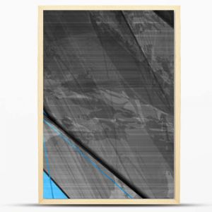 Kontrastowe niebieskie i szare paski Abstrakcyjny projekt banera grunge tech Stary mur beton tekstura tło Ilustracja wektora