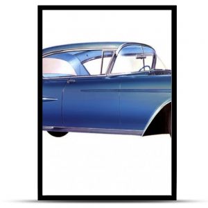 Vintage samochody, Amerykańskie samochody, ilustracje retro, stare samochody, Cadillac