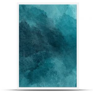 Abstract watercolor paint background by teal color blue and green with liquid fluid texture for background, banner