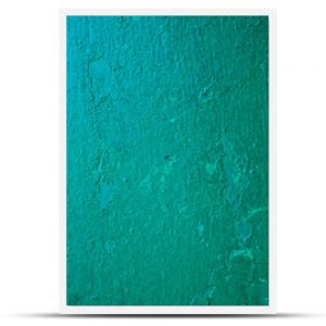Uszkodzone, wyblakłe zielone tło stare z farbą zużytą teksturą powierzchni metalowej ściany