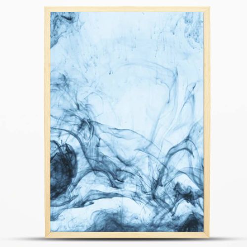 background with swirls of blue paint in water