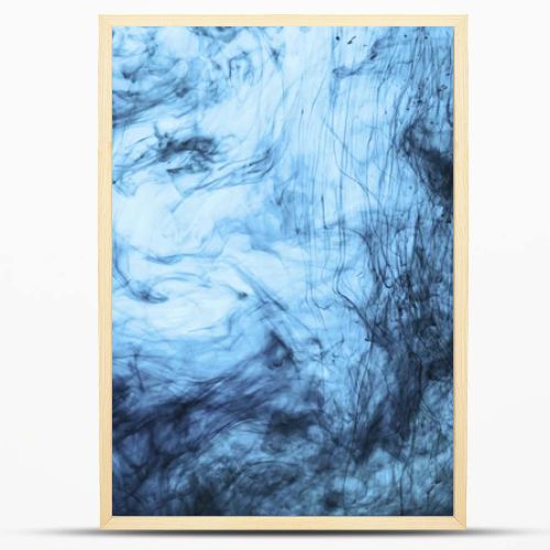 background with swirls of blue paint in water