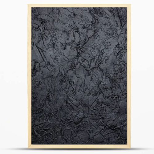 Black stone texture, dark slate background, top view