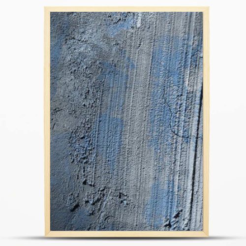 old rough grey and blue concrete wall texture  